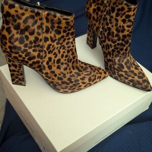 Marc Fisher Animal Print Ankle Booties